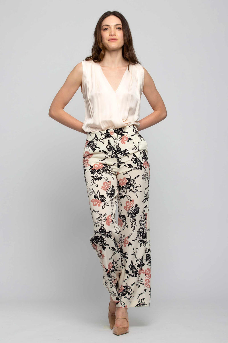 Loose floral trousers - Fashion trousers MARANARRA