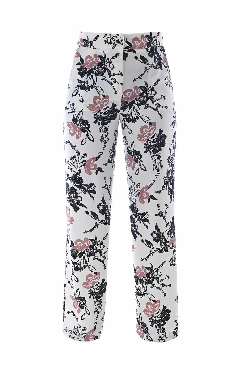 Haite Womens Casual Elastic Waist Wide Leg Pants Loose Floral Pants Lounge  Trousers with Pockets  Walmartcom