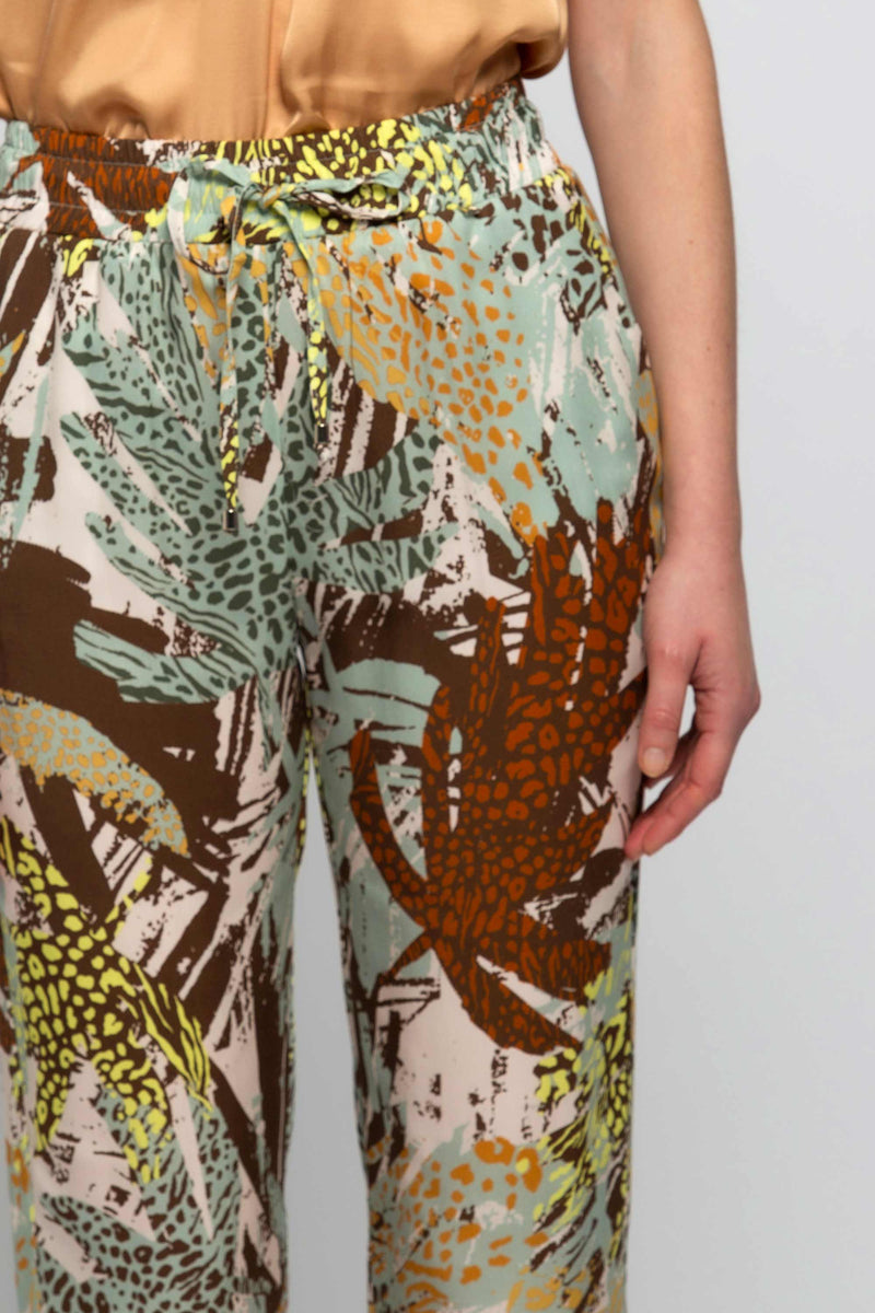 Capri imprimé feuillage - Pantalons Fashion BIEM