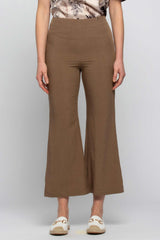 Viscose and linen ankle-length trousers - Fashion trousers YATI