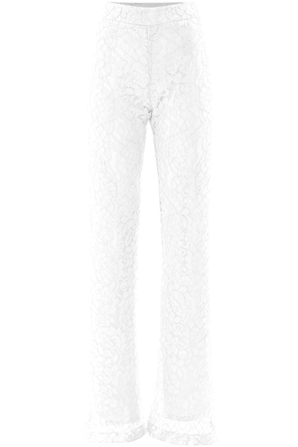 Elegant rebrodé lace trousers - Trousers FAYSHARA
