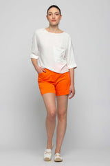 Stretch cotton shorts - Short MINLUR
