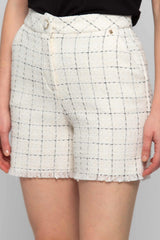 Shorts with pockets and fringed hems - Short RAYRISS