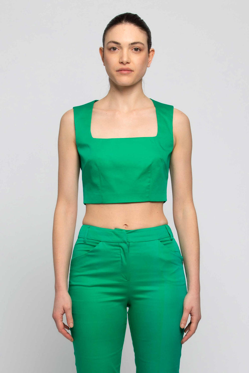 Square neck crop top - Top MINRELL