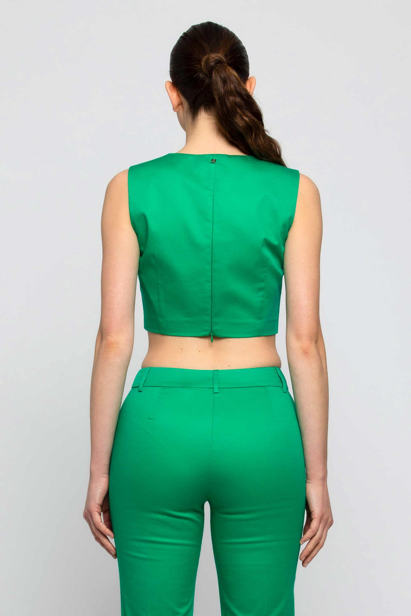 Crop top con scollatura quadrata - Top MINRELL