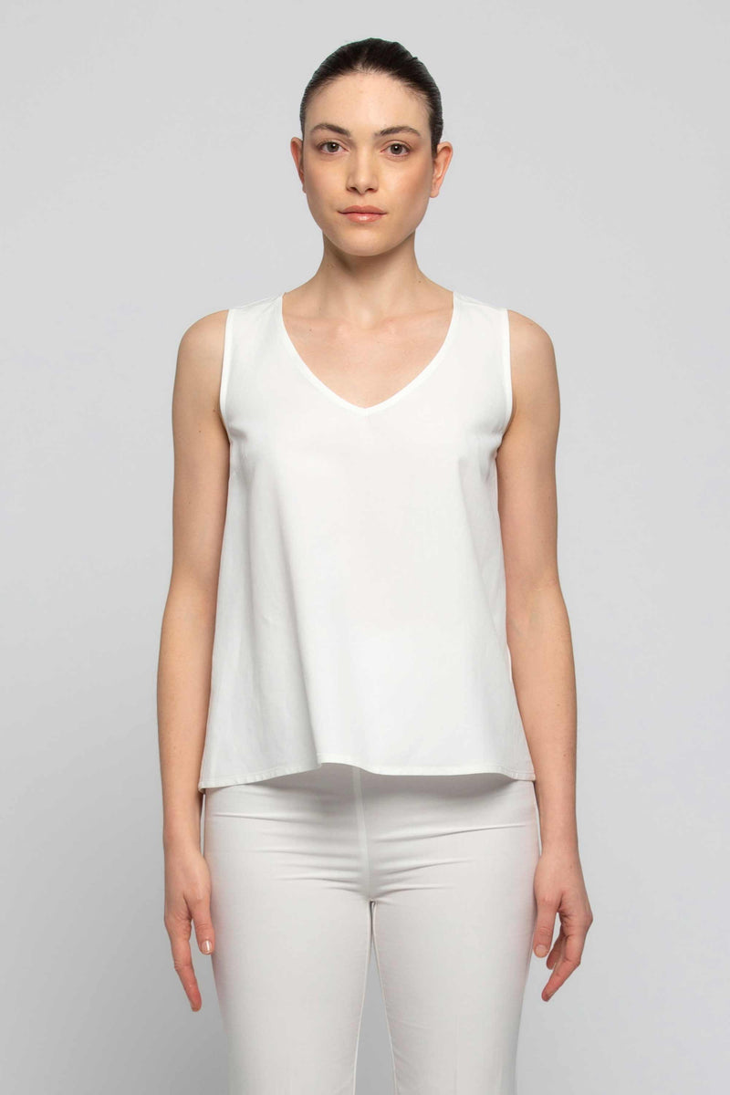 Viscose and linen top - Top BRAXIS