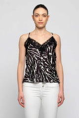 Flared top with lace inserts - Top ULILL