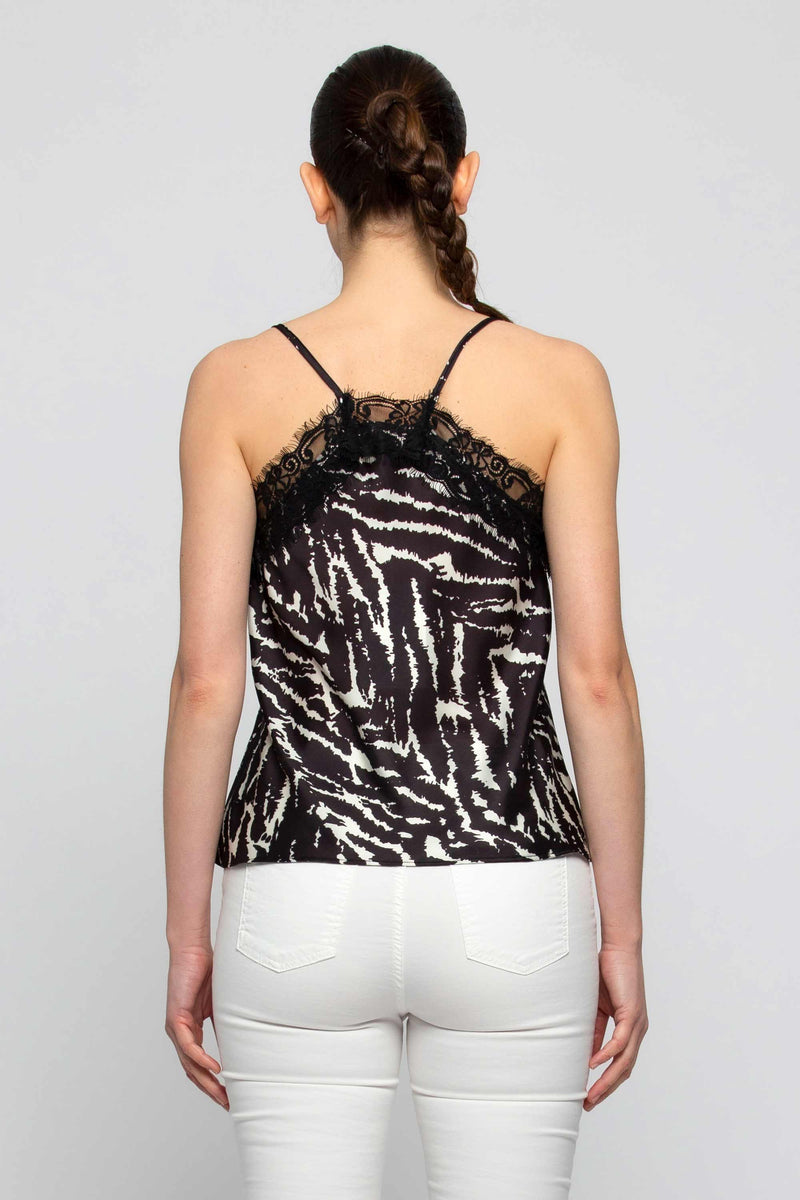 Flared top with lace inserts - Top ULILL