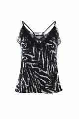 Flared top with lace inserts - Top ULILL
