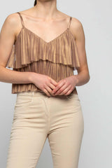 Top corto con spalline sottili - Top BRAXOR
