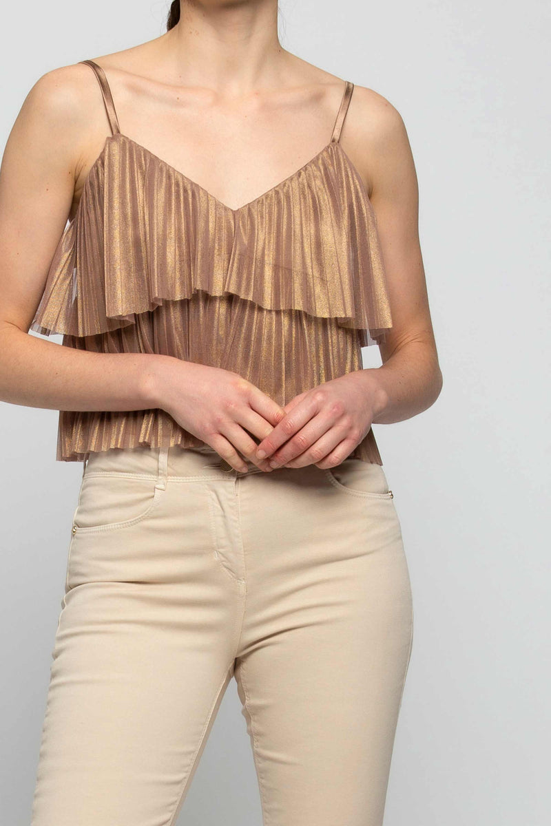 Top corto con spalline sottili - Top BRAXOR