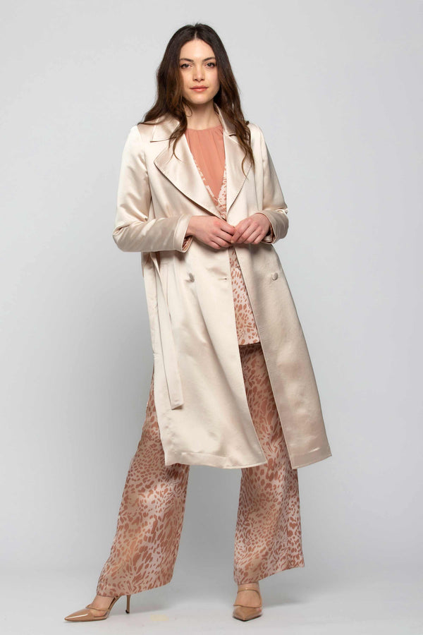 Elegant double-breasted trench coat - Trench NETARRA