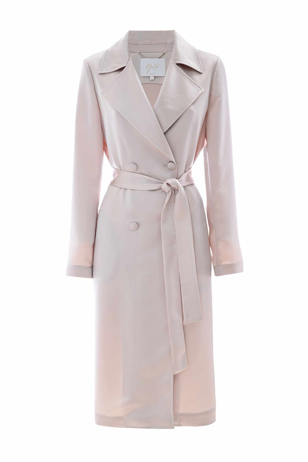 Elegant double-breasted trench coat - Trench NETARRA