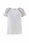 T-shirt in cotone e lino dettaglio maniche - T-Shirt M/M EFERR