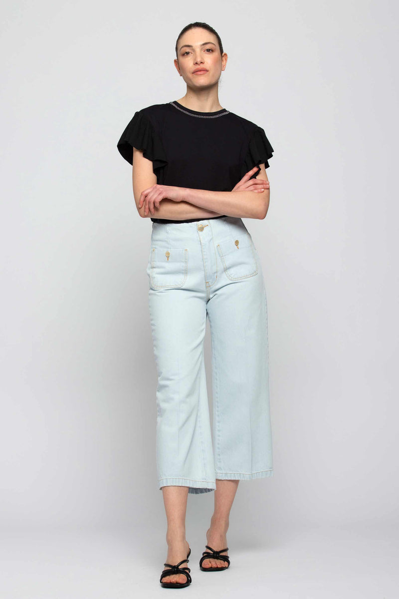 T-shirt with rhinestones - T-Shirt LAIC