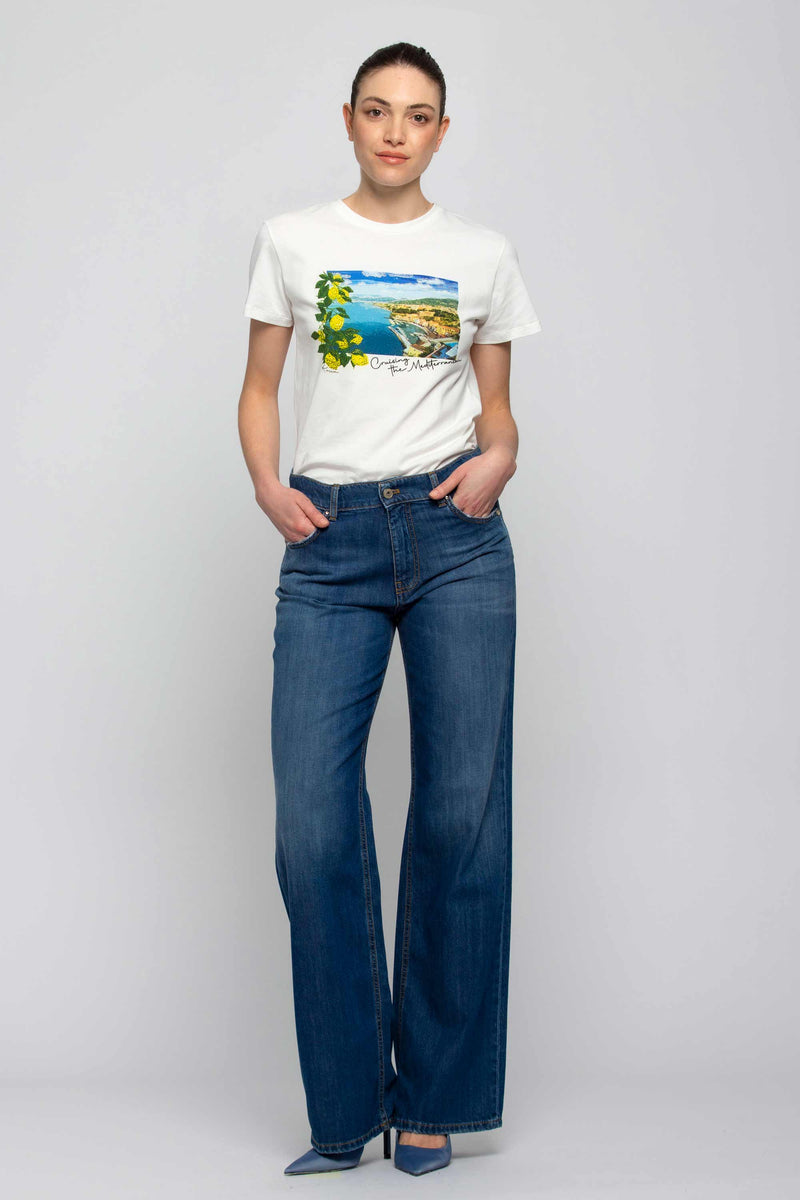 T-shirt imprimé avec strass - T-Shirt WERREN
