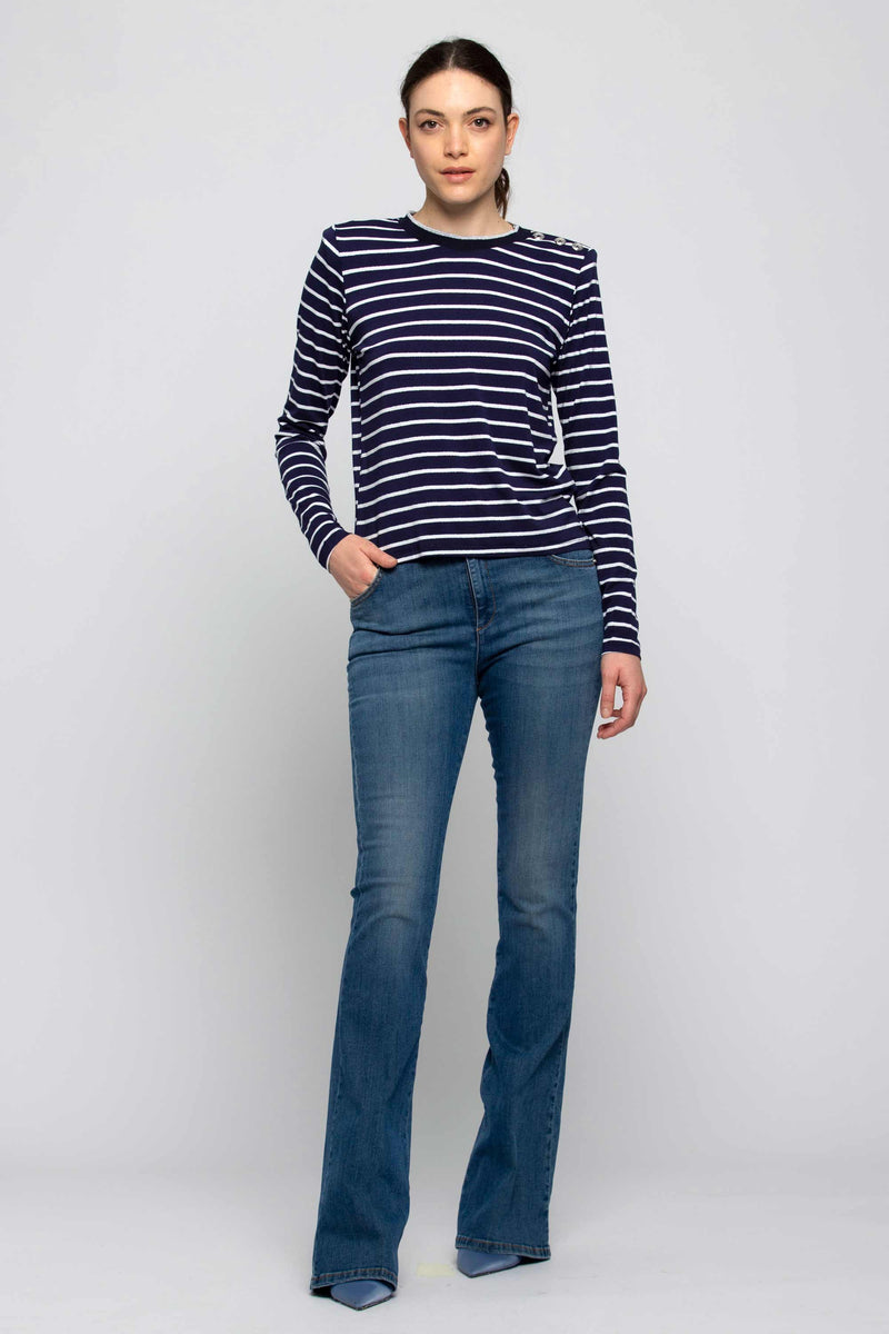 Patterned viscose T-shirt - T-Shirt MIETH