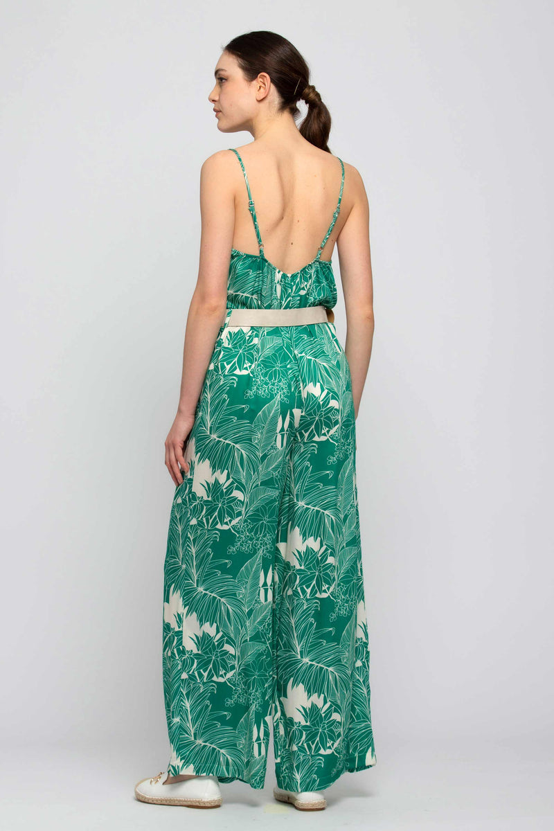 Patterned viscose jumpsuit - Jumpsuit TINPERA