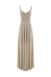 Elegant long dress with a draped bodice - Dress MARGOT