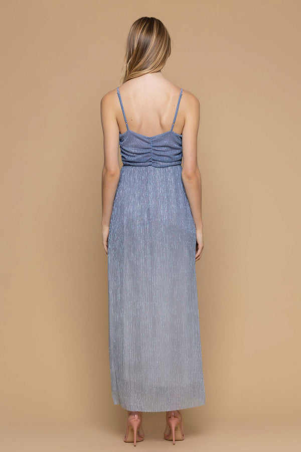 Long dress with a draped bodice - Dress MARGOT