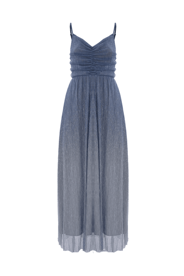 Long dress with a draped bodice - Dress MARGOT