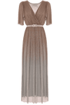 Robe longue à manches courtes effet dégradé - Robe BEATRICE