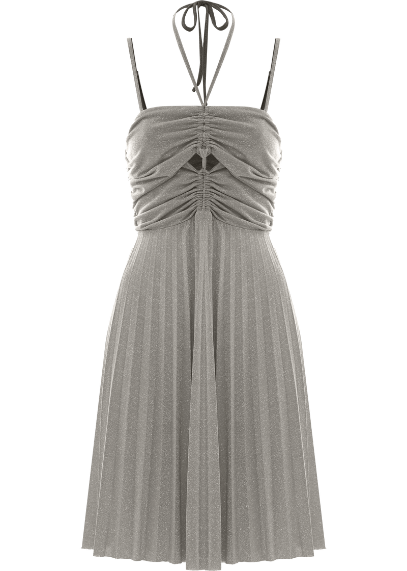 Mini dress with a draped bodice - Dress NICOLE