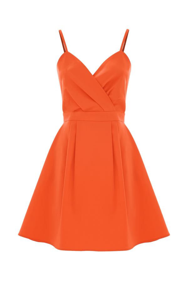Mini dress with a pleated bodice - Dress AMARANTA