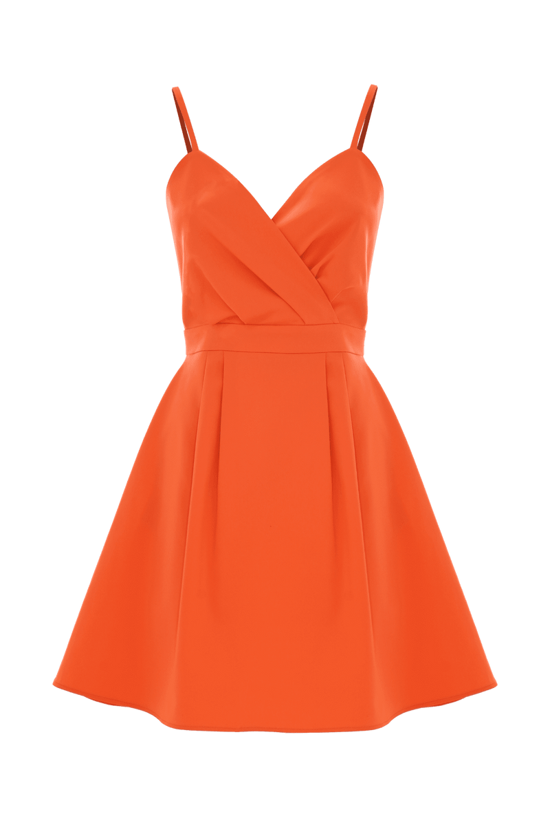 Mini dress with a pleated bodice - Dress AMARANTA