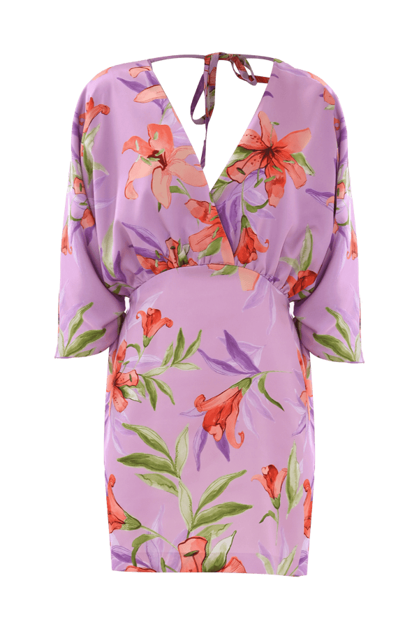 Sleeveless dress with dappled print - Dress AUDREY