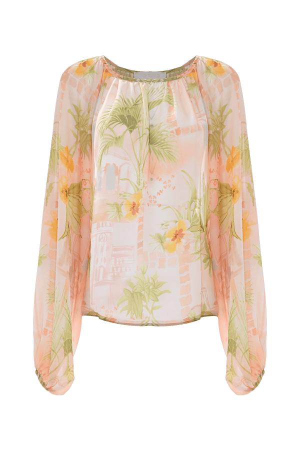 Blusa elegante con fantasia floreale - Blusa JADA