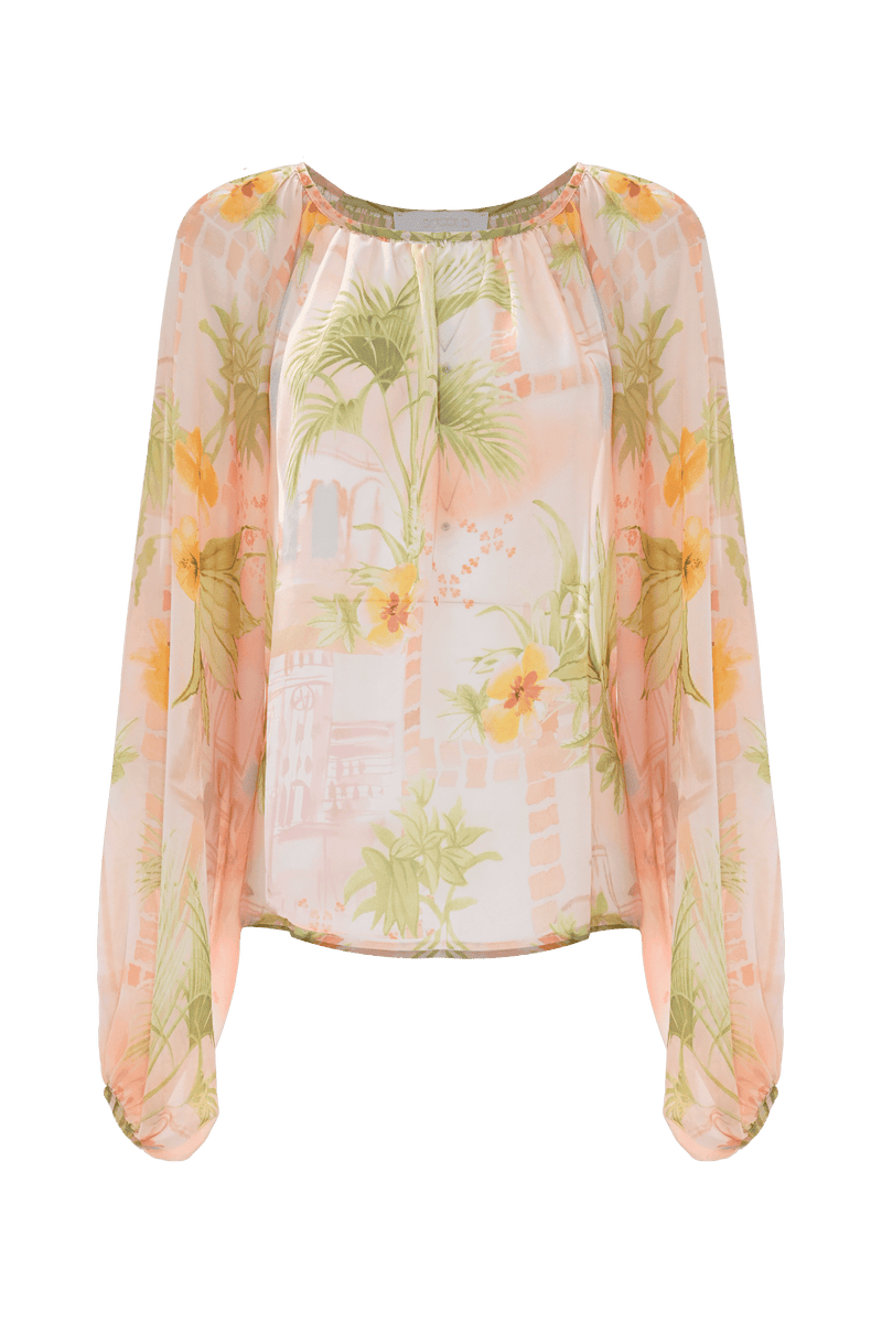 Elegante blusa con estampado floral - Blusa JADA