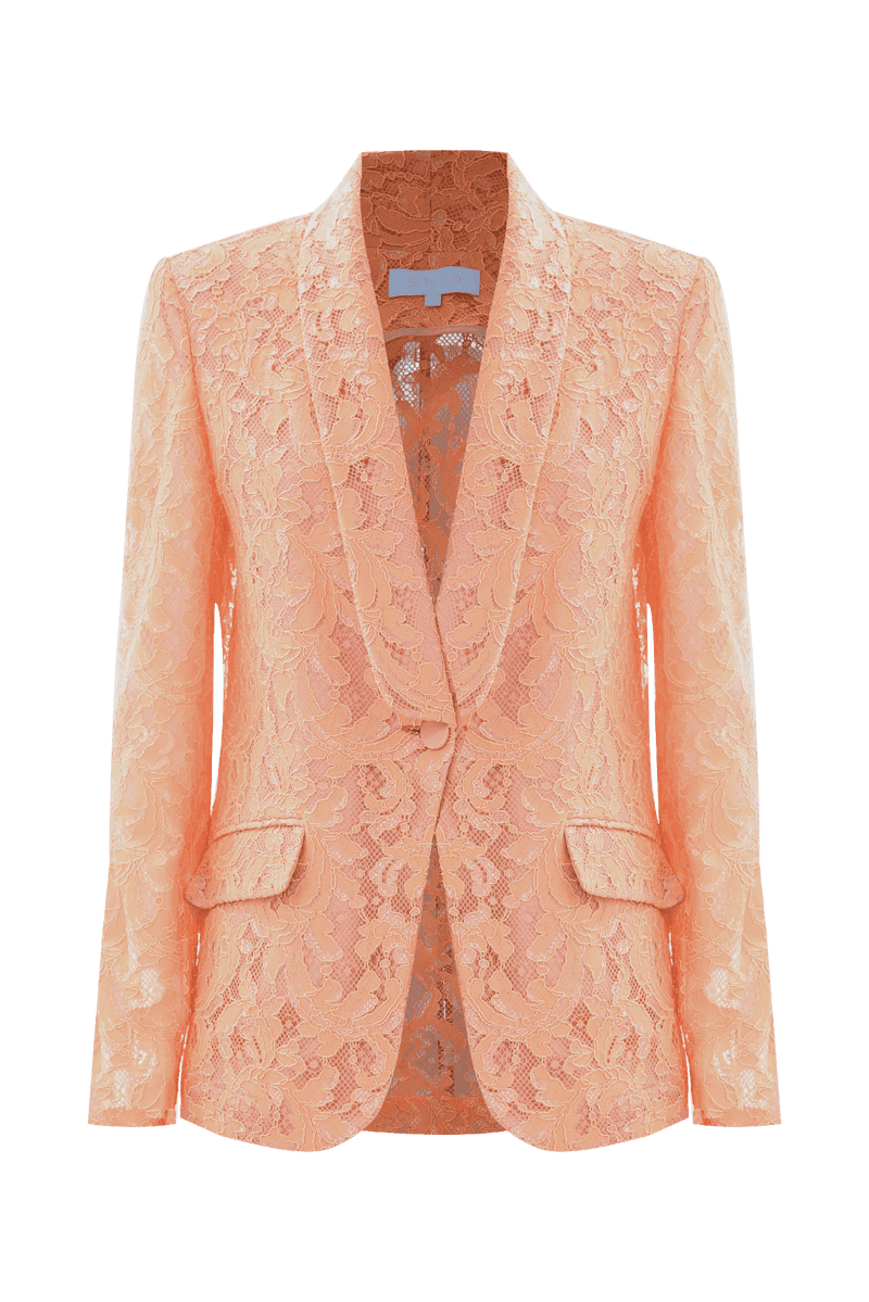 Elegant jacket with rebrodé lace - Jacket ARDISIA