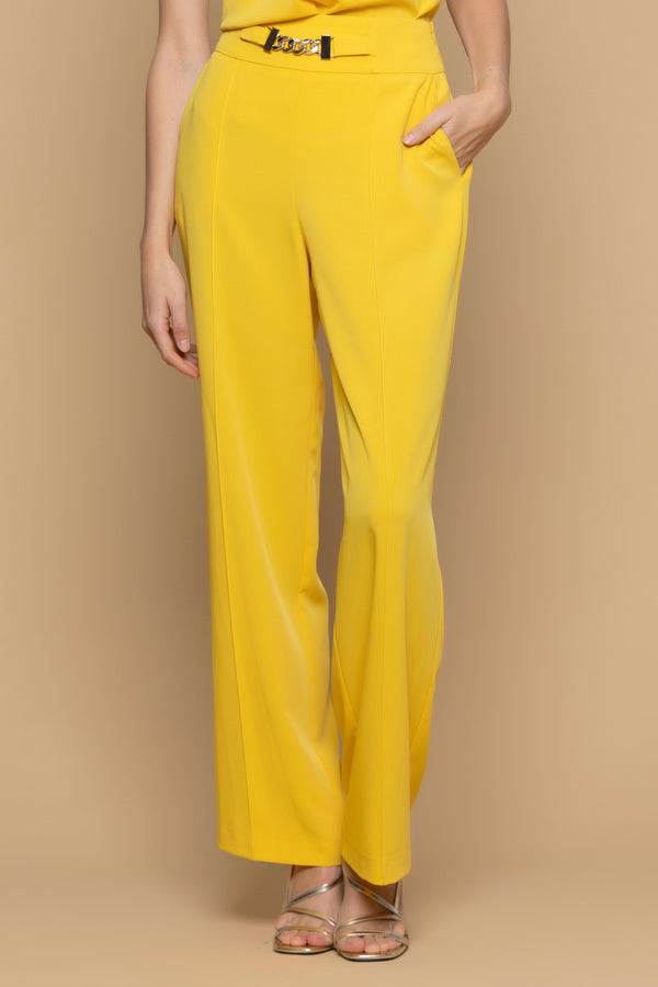 Elegant trousers with a chain at the waist - Trousers GARDENIA