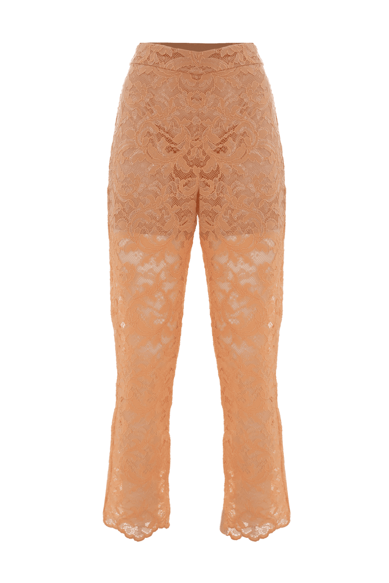 Elegant rebrodé lace trousers - Trousers ANGELICA