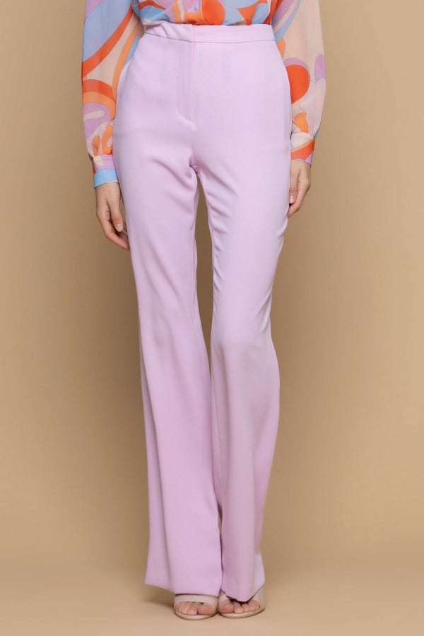 High-waisted trousers with pockets and a concealed fastening - Trousers IRIS