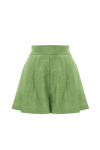 Flared shorts with pleats - Short NANCY