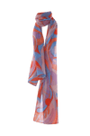 Bufanda estola larga con estampado multicolor - Bufandas PRISMA