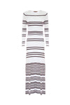 Women's long striped dress - Dress APICUARA