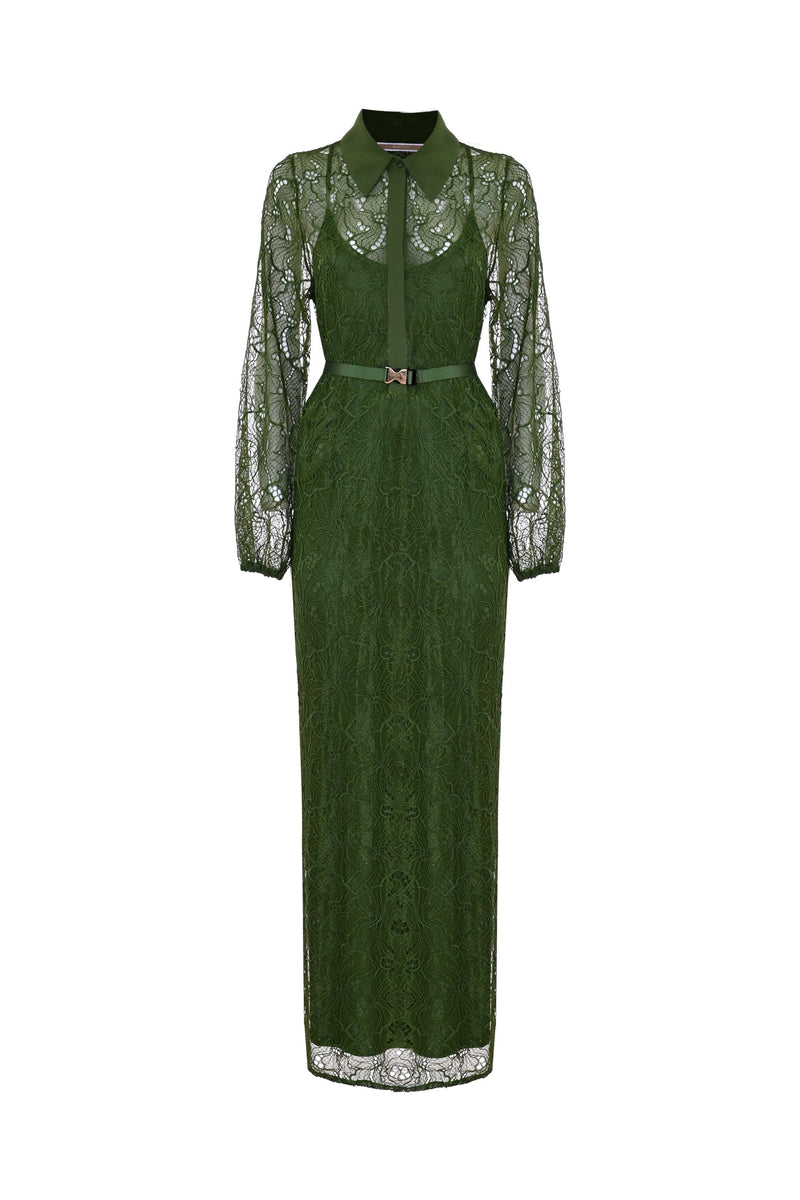 Elegant long dress with lace - Dress ADRIAN