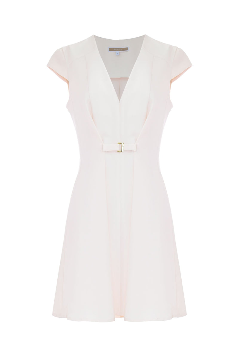 Elegant pleated mini dress - Dress ROXANE
