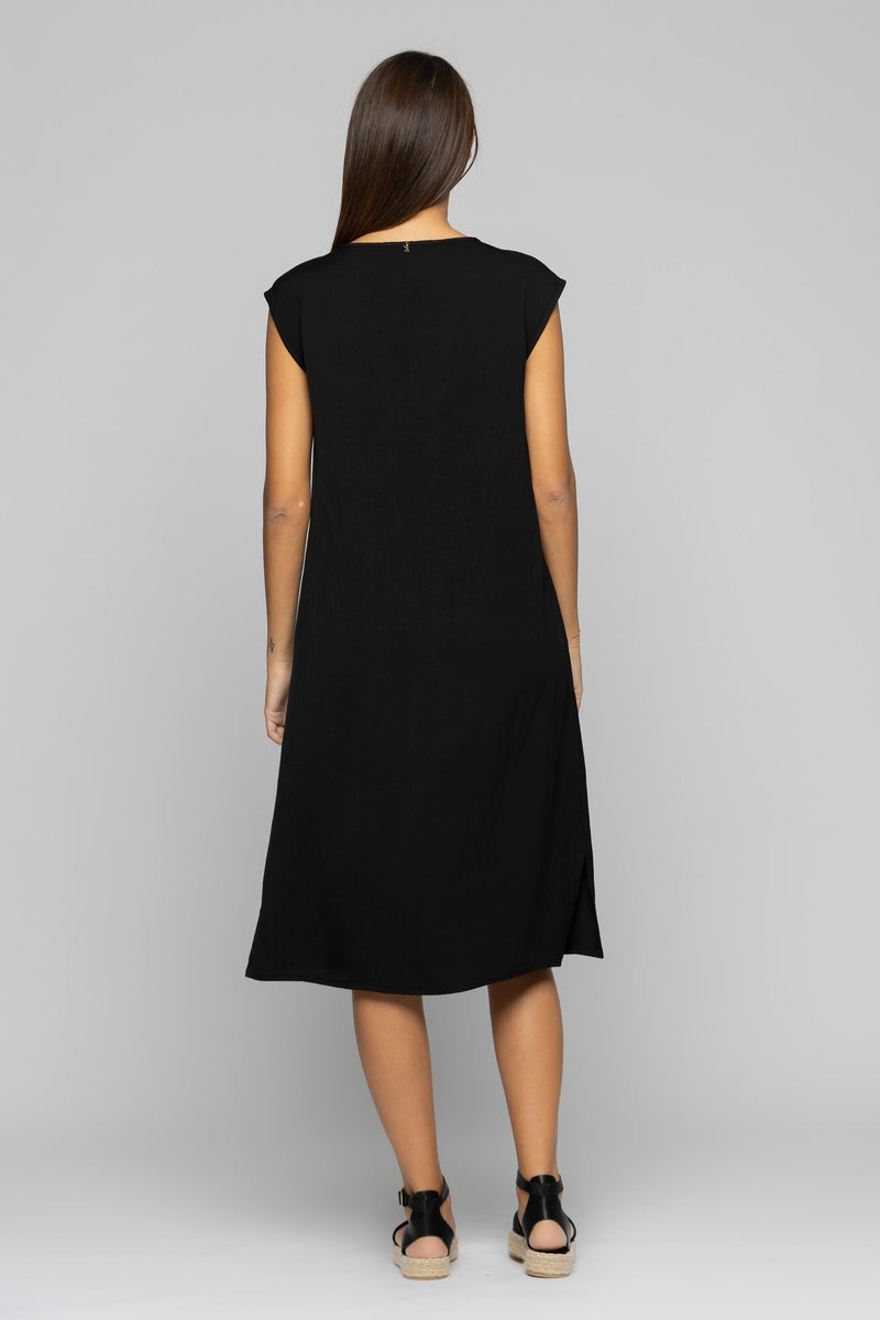 Midi dress with wide straps - Dress GISA