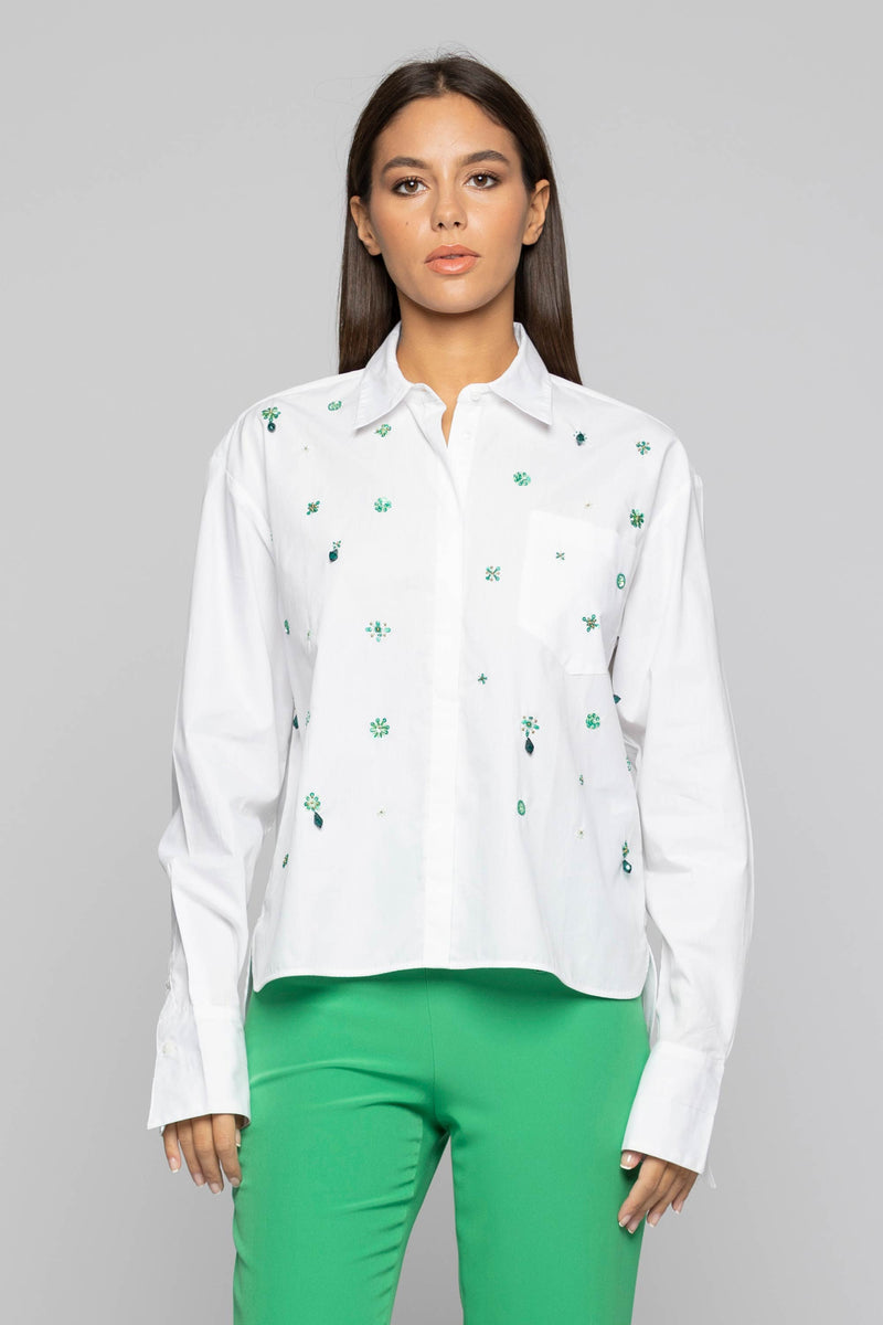 100% cotton shirt with appliquéd details - Shirt TENORENN