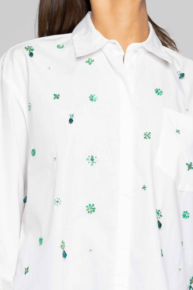 100% cotton shirt with appliquéd details - Shirt TENORENN