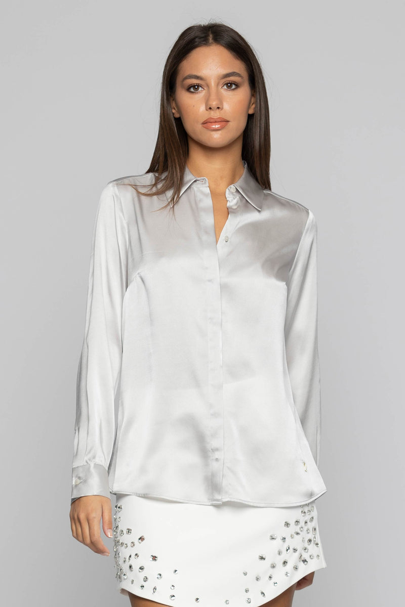 100% silk elegant shirt - Shirt LYNYELL