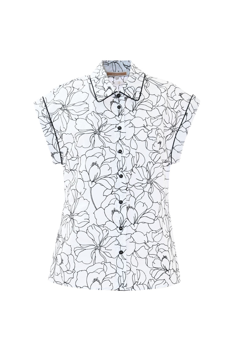 Blusa con estampado floral - Blusa NATAN