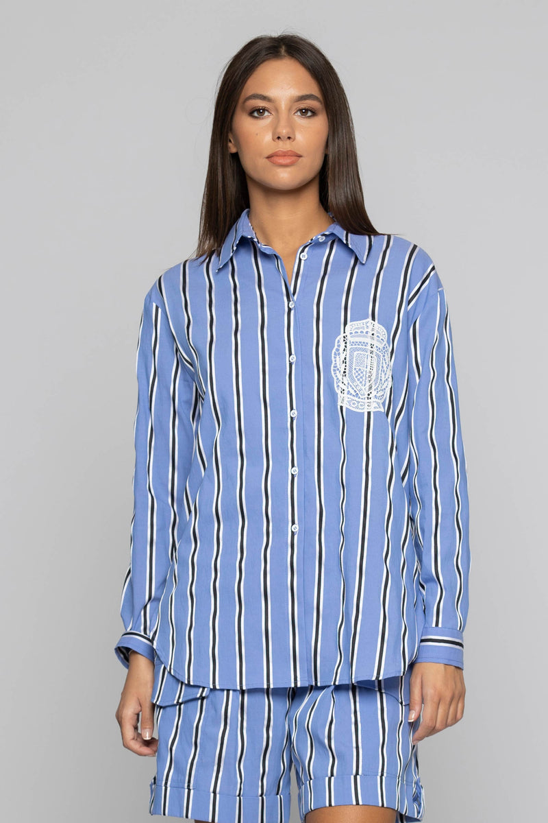 Chemise à rayures avec logo - Chemise ORSULA