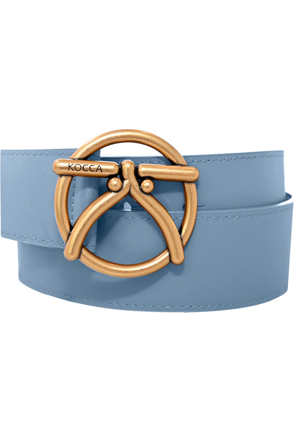 Leather belt with a maxi logo - Belt KIDA