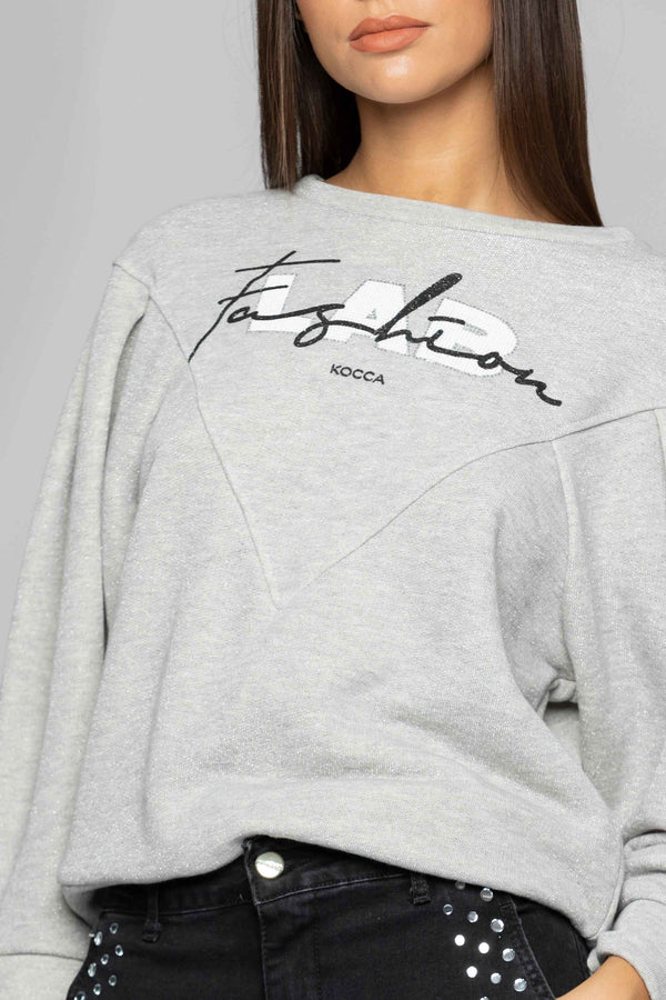 Cotton logo sweatshirt - Sweatshirt IVONNE