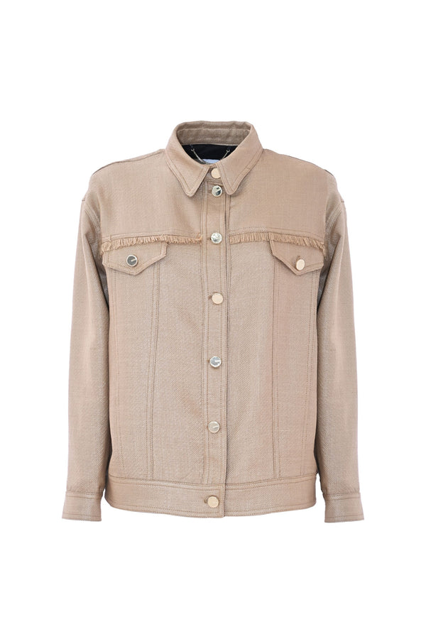 Jacket with fringed details and pockets - Coat GIUSI